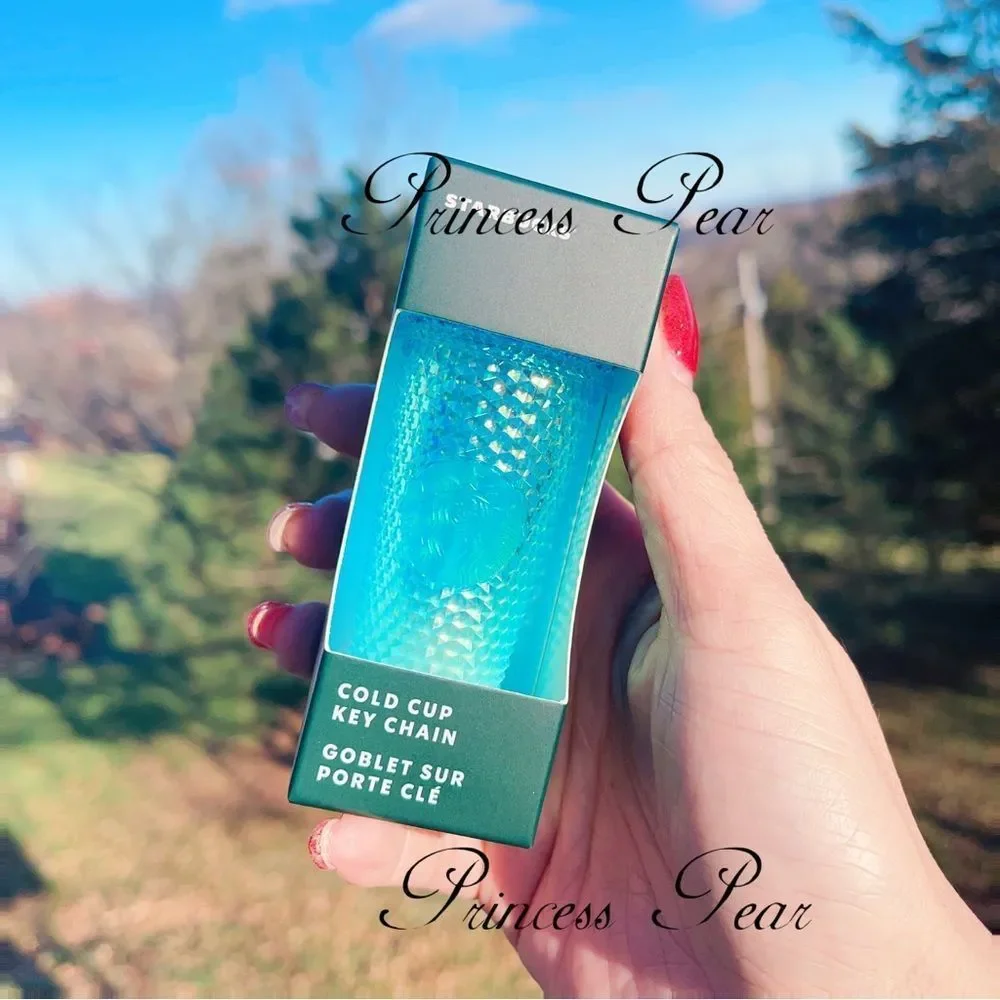 New! Starbucks blue ombré keychain